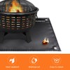 TOMSHOO Under Grill Mat Fire Pit Deck Patio Ember Mat