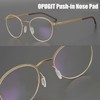 Eyeglass Nose Pads 10 Pairs Push in Soft Silicone Replacement