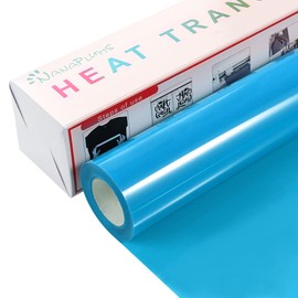 Nanaplums Plotter Film Textile, 30.5 cm x 4 m Transfer Film Plotter Flex Film for Cricut and Silhouette Cameo, Used in Textiles Transfer Film for Iron-On DIY T-Shirt, Fabrics (Ice Blue)