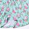 Flower Dresses for Little Girls Summer Floral Swing Elastic Waist