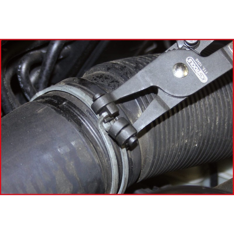 KS Tools 115.1046 Hose clamp pliers (recessed/slot),220mm