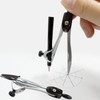 Protractor and Compass Set with Rulers,Compass Geometry Drawing Tool Set