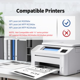 JINTUM 134A (with CHIP) Compatible Toner Cartridge Replacement for HP 134A Toner Cartridge for HP 134X W1340A Works with HP M234sdw M209dw Printers (2-Pack)