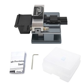 Fiber Optic Cleaver Aluminum Alloy Anti Breaking Portable Optical Fiber Cutter for Diameter 0.25mm 0.9mm 0.3mm Grey
