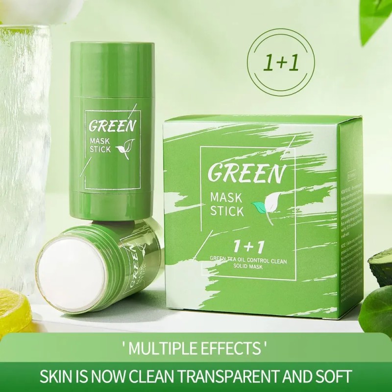 Mascarilla De Té Verde En Barra, 2 Unidades, Máscara De