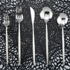 Uniturcky Silverware Set, 30-Piece 304 Stainless Steel Silver Flatware Dinnerware