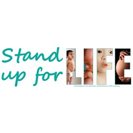 Heritage House '76 Stand Up For Life Pro-Life Bumper Sticker