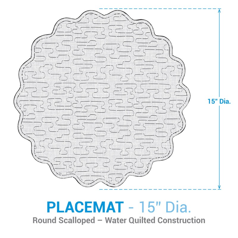 Split P Beachcomber Quilted Placemat Set of 4