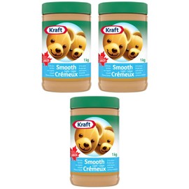 Kraft Peanut Butter Smooth Light 1kg (3 Pack)