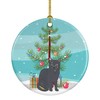 Caroline's Treasures CK4777CO1 Nebelung Cat Merry Christmas Ceramic Ornament, 3