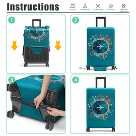 Youth Union Protective Stretch Suitcase Cover 46 to 81 cm Multicolour