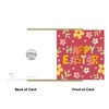RED OCEAN Floral Easter Card, Cute Easter Card, Happy, Greetings,