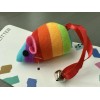 CA&T Pretty Litter Rainbow Mouse Cat Toy with Bell Tail