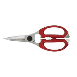 Kiya Kitchen Scissors, Nocturne, Cooking Scissors, Made in Japan (Red)
