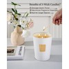 M&SENSE Extra Large Soy Candle Creamy Vanilla Scented 35oz 150H