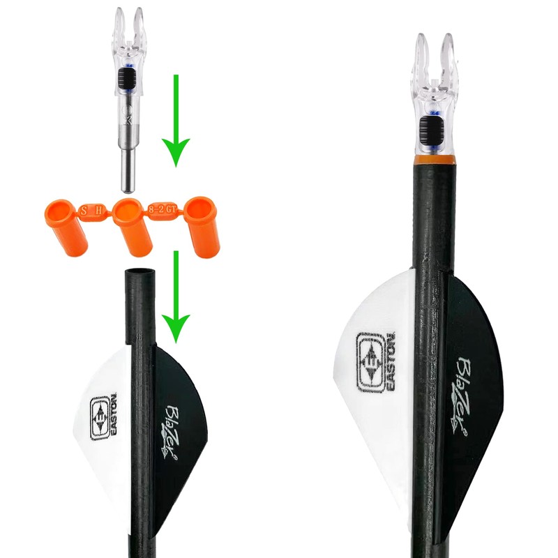 12 Pack X Lighted Nocks Universal Fit for Arrows with