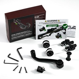 Upgraded Crossbow Crank Cocking Device Compatible With Barnett Series Crossbow，Bar20020 Crank Cocking Device 94% Less Cocking Resistance, Universal Crossbow Crank Cocking Device Black,Easy Winding
