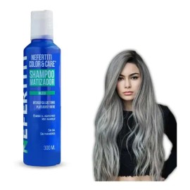 Shampoo Matizador Plata Y Beige Sin Sal Sin Parabenos Nefertiti 300ml                                                                                 