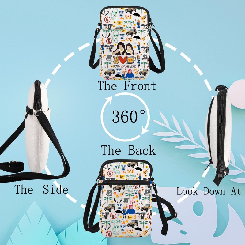 LEVLO Funny Luke's Crossbody Bag Luke's Fans Gift Peace Love