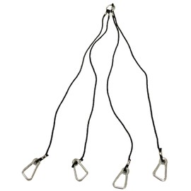 KUFA Sports Pot 4-Arm Harness for Crab Trap prawn Trap and Shrimp Pot (HAS-5: with Large Open Metal Clips)