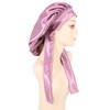 SENGTERM Silk Night Cap Women's Hair Satin Hat Wide Elastic