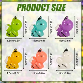 60pcs Mini Bees Figurines, Tiny Resin Bees Honey Bees for Crafts Miniature Bees Bumble Bee Decor for DIY Garden Miniature Moss Landscape Decorations