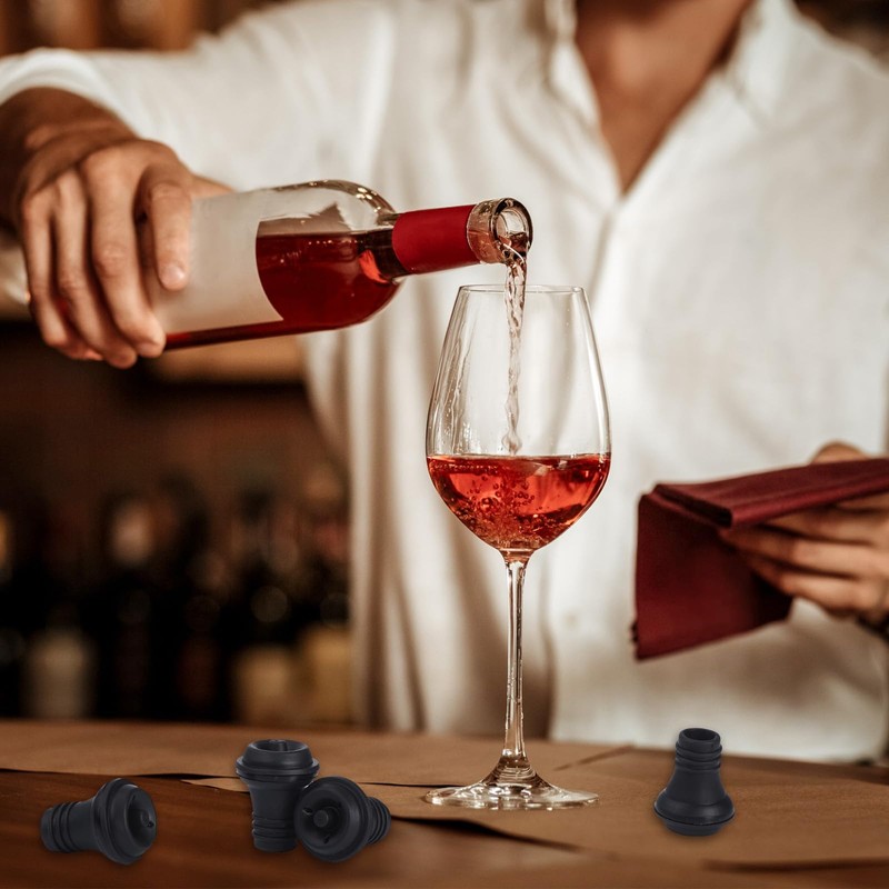 Honoson Wine Stopper Resealable Wine Pump Vacuum Stoppers Vacuum Wine