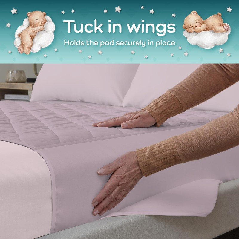 Guardedsleep potty training bed sheets, 100% waterproof bed pad for