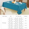 Spotjoy Rectangle Table Cloth, Waterproof Vinyl Tablecloths with Flannel Backing,