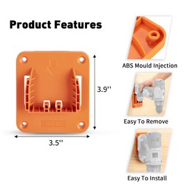 Crtbelfy Tool Holder Mount Compatible for Ridgid 18V Drill Tool Hanger Power Tool Storage -5 Pack