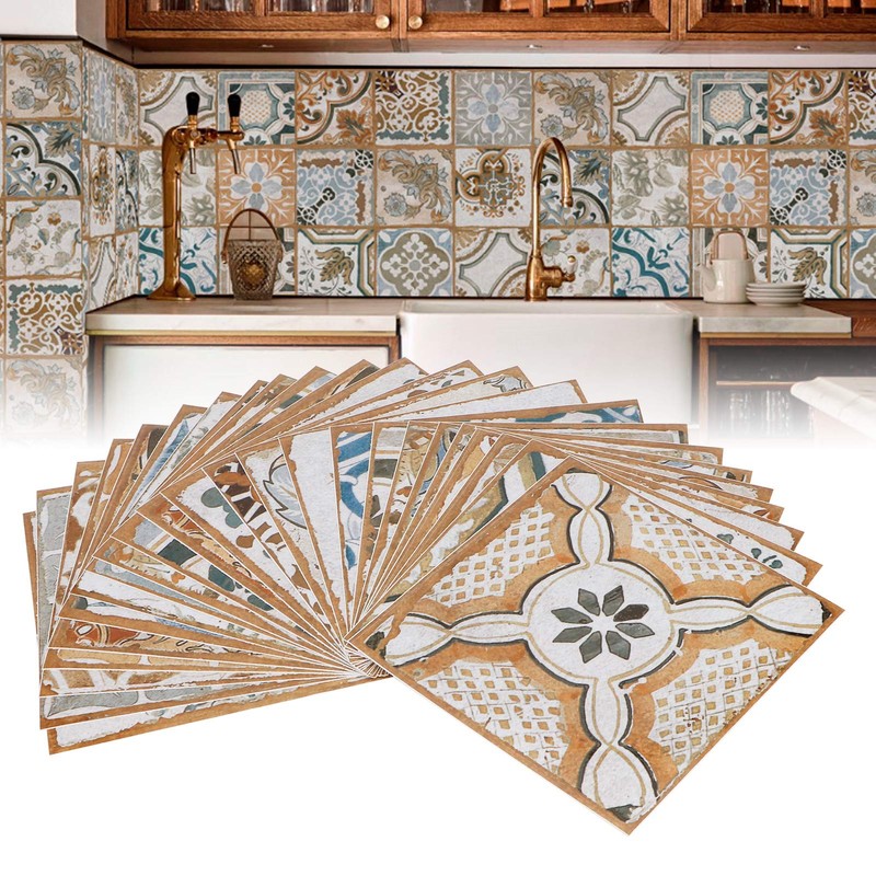 24pcs Pegatinas para Azulejos de Despegar y Pegar, Decoración de