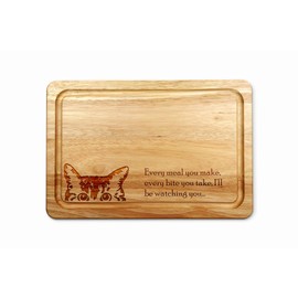 Cat Wooden Chopping Board 30 x 20 cm