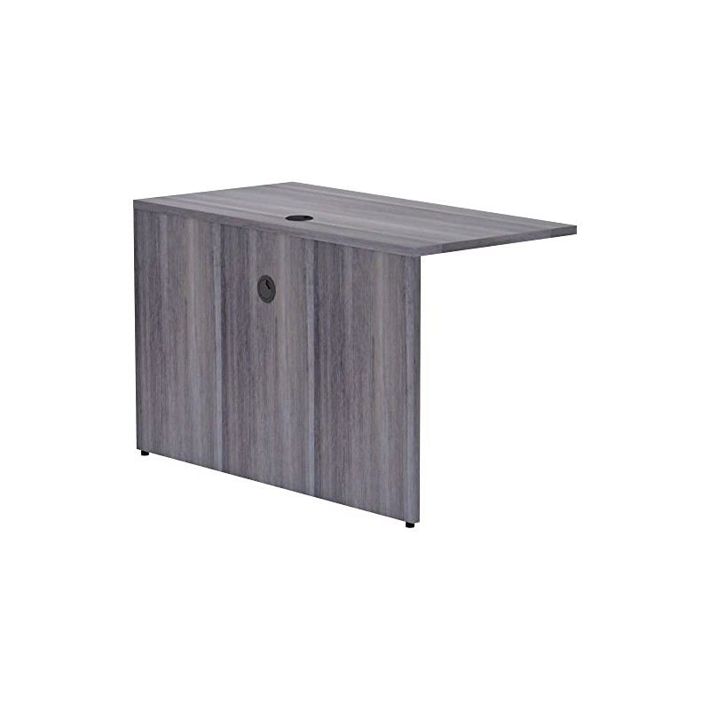 Lorell Weathered Charcoal Bridge, 48" x 24" x 29.5"