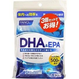 Funko FANCL DHA & EPA Approx. 90 Days Supply (150 Tablets x 3 Bags)