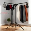 Heavy Duty Metal Shopping Bag Rack - Adjustable Height 51"to
