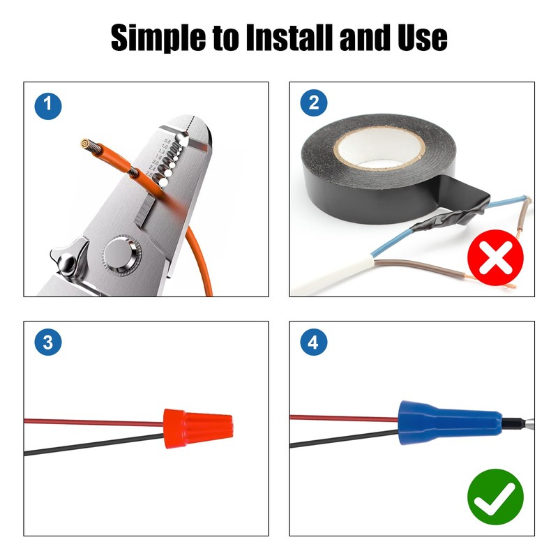 Yuhtech Wire Nut Twister, Wire Connector Drive with 1/4 Inch