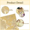Square Gold Placemats Set of 6 Tablemats 11.8x17.7 inch Vinyl
