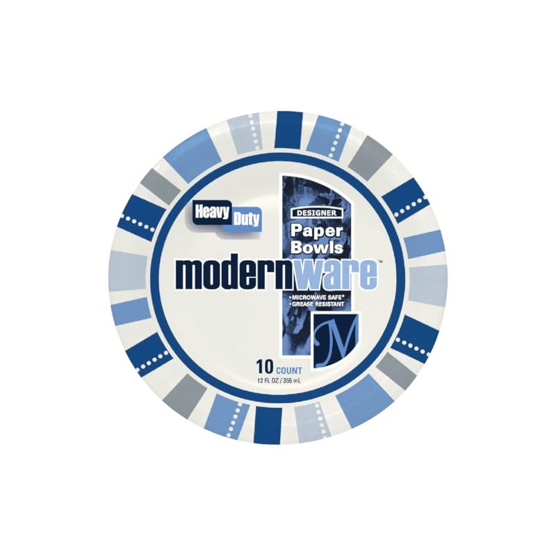 AJM ModernWare 12 Oz. Paper Bowl (10-Count) - 1 Each
