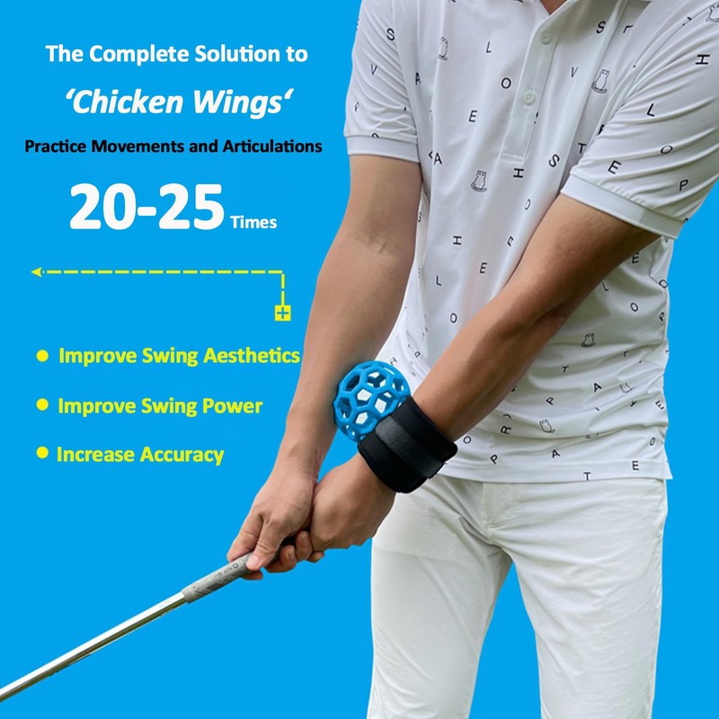 HPLSZCN Golf Swing Trainer Ball, Golf Training Aid (Orange)