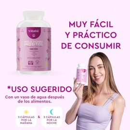Vitatú | Myo Inositol & D-Chiro Inositol relación 40:1 con Folato + Vitamina D3 + Zinc, Suplemento Alimenticio en cápsulas diseñado para Mujeres (225 