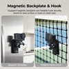 SMALLRIG マグネット式バックパックストラップクリップマウント GoPro Hero 13/12/11/10用 DJI Osmo Nano Action 6/5