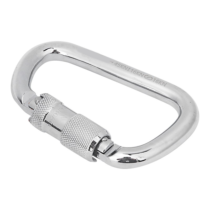 40Cr Steel 45KN D Shaped Hanging Buckle Carabiner Clip for