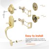 Haidms Gold Front Door Lock Set - Heavy Duty Double