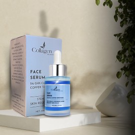 Collagen Tripeptides - 5% Copper Tripeptide-1 with Palmitoyl Tripeptides Face and Neck Essence Oil Skin Revitalizer, Anti Wrinkle, Tightening, Collagen - For Men and Women