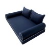|COVER ONLY|Style4 TwinXL Contrast Trim Daybed Mattress Bolster Back Cover