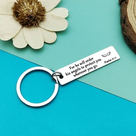 Bible Verse Keyring Christian Gift for Women Men Religious Faith Gifts Easter Prayer Christian Jewelry Inspirational Easter Prayer Gift Religious Gift for Birthday Graduation Christmas Thanksgiving