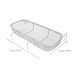 Operitacx Stainless Steel Kitchen Sink Basket Filter Multifunctional Hanging Strainer for Food Waste and Fruit Washing Precision Mesh Design for Filtration and Fast Drainage
