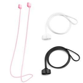3 Pcs Magnetic Anti-Lost Straps Accessories, Adjustable Headphone Lanyards For Sports Running(Pink, Black, White)
