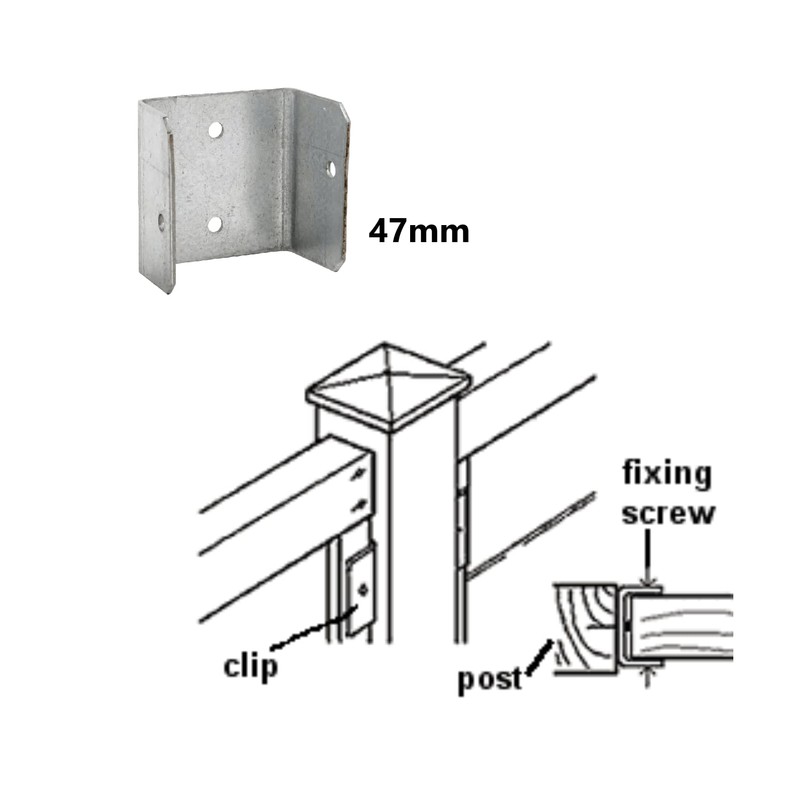 Postsaver Fence Panel Clips Trellis U Clip Bracket for Timber