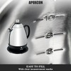 APOXCON Electric Coffee Percolator Stainless Steel Coffee Maker with Clear